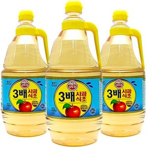 오뚜기 3배 사과식초, 1.8L, 3개