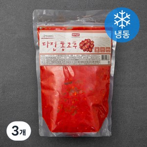 나무새 다진 홍고추 (냉동), 600g, 3개