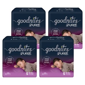 굿나이트 팬티형 키즈 기저귀 남여공용, 소형(S), 92매