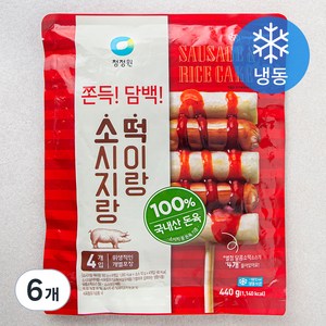 청정원 소시지랑 떡이랑 (냉동), 440g, 6개