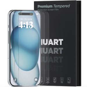 누아트 9H 2.5D 강화유리 휴대폰 액정보호필름 2개입, 1세트