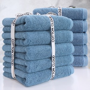 코튼클라우드 호텔수건 220g 40수, 오션블루, 10개