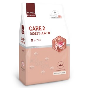 내츄럴랩 강아지 케어2 유기농 기능성 사료, 간+장건강, 2.5kg, 1개