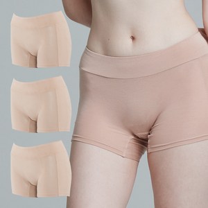 제임스딘 여성용 모달 스판 통기성 드로즈 팬티 3종 세트