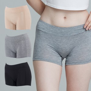 제임스딘 여성용 모달 스판 통기성 드로즈 팬티 3종 세트