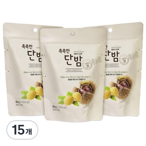 자연루 촉촉한 단밤, 80g, 15개