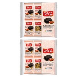 광천김 명란맛 김, 4g, 24개