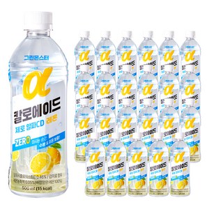 그린몬스터 칼로에이드 제로 알파CD 이온음료 레몬맛, 500ml, 24개
