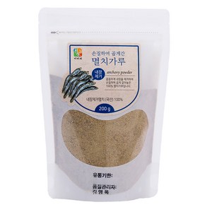 손질하여 곱게간 멸치가루 파우치, 200g, 1개