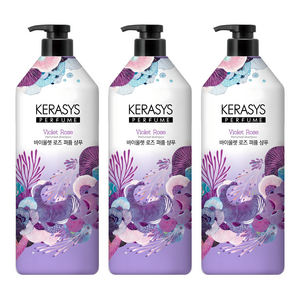 케라시스 퍼퓸 샴푸 바이올렛 로즈, 1L, 3개