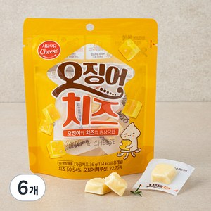 서울우유치즈 오징어 치즈 8개입, 36g, 6개