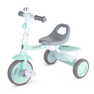 조코 폴딩 미니 유아동 세발자전거, 민트그레이, 1개