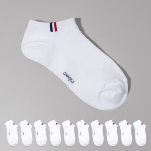 착스 여성용 프리미엄 앞코 보강 발목 포인트 스니커즈 양말 10켤레 세트
