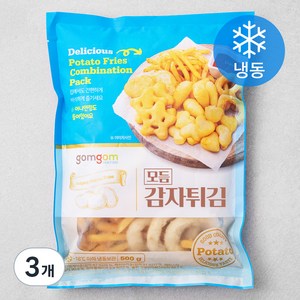 곰곰 모듬 감자튀김(냉동), 500g, 3개