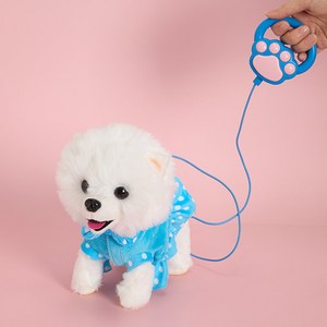 캐스비 플레이 산책하는 강아지 크림 세트 2608, 23cm, 혼합색상, 1세트