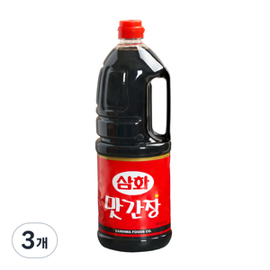 삼화식품 맛간장, 1.8L, 3개