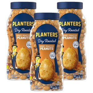 PLANTERS 허니로스티드 피넛, 453g, 3개