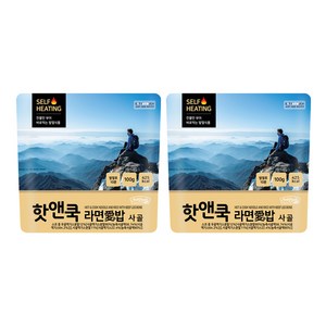 이지밥 핫앤쿡 라면애밥 사골, 100g, 2개