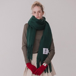 미치코런던 플레인 겨울 울 니트 머플러 목도리