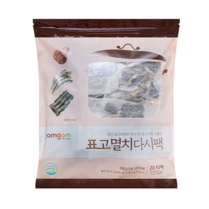 곰곰 표고멸치다시팩, 15g, 20개