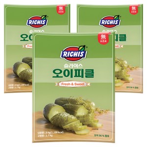 리치스 슬라이스 오이피클, 3kg, 3개