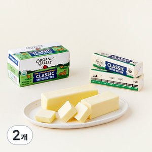 오가닉밸리 유기가공식품인증 가염 버터, 454g, 2개