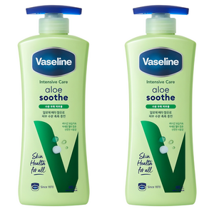 바세린 인텐시브 케어 알로에 수드 바디로션, 400ml, 2개