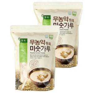 청오건강 무농약원료 미숫가루, 1kg, 2개