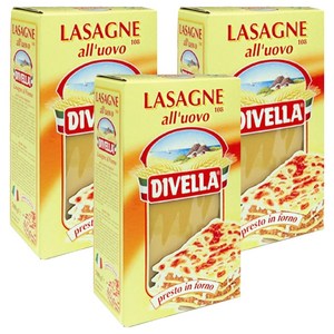 디벨라 라자냐 파스타, 500g, 3개
