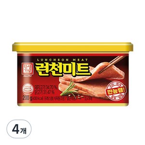 한성기업 런천미트, 200g, 4개