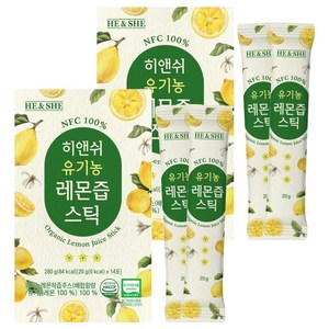 히앤쉬 유기농 레몬즙 원액 스틱, 20g, 28개