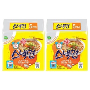 오뚜기 스낵면 108g, 10개, (5개입 X 2팩)