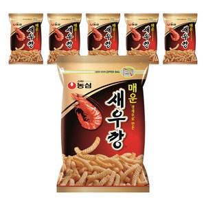 농심 매운새우깡, 400g, 6개