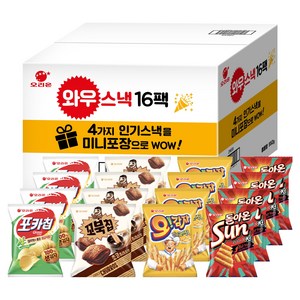 오리온 와우스낵 선물세트 16팩, 포카칩 + 꼬북칩 ..., 2세트
