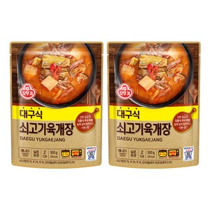 오뚜기 대구식 쇠고기육개장, 500g, 2개