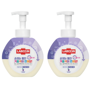 랩신 컬러체인징 포밍 핸드워시 포도향, 500ml, 2개