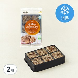 유기가공식품 인증 웰팜넷 유기농 다진표고버섯 (냉동), 100g, 2개