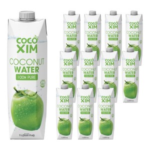 코코씸 100프로 퓨어 코코넛 워터, 1L, 12개