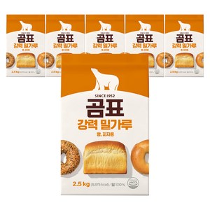 곰표 강력 밀가루, 2.5kg, 6개