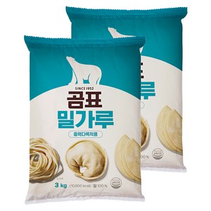 곰표 밀가루 중력다목적용, 3kg, 2개