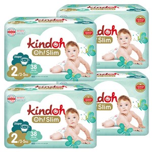 킨도 프리미엄 오슬림 밴드형 기저귀, 2단계, 152매