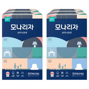 모나리자 보타닉포레 천연펄프 미용티슈 2겹, 300매, 12개
