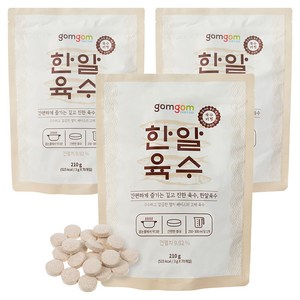 곰곰 한알 육수 3g 70입, 210g, 3개
