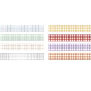 체크 패턴 컬러 마스킹테이프 20mm x 2m 4종 세트, 2세트, 04 라이트체크, 컬러마크