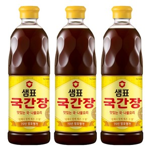 샘표 국간장, 860ml, 3개