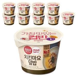 햇반컵반 치킨마요 덮밥, 233g, 10개