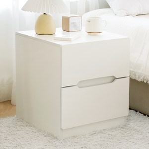 코멧 홈 라운드 다용도 2단 서랍 침대 협탁