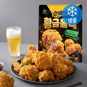 CJ제일제당 소바바 황금홀릭 후라이드 뼈있는 치킨 반마리양 (냉동), 410g, 1개
