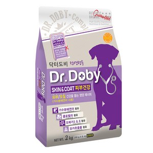 닥터도비 강아지 기능성 사료, 피부/피모, 2kg, 1개