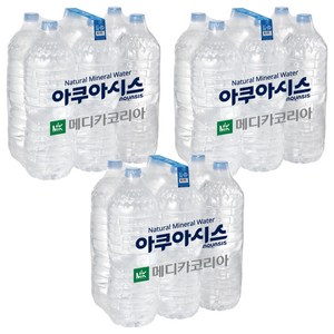 아쿠아시스 먹는샘물 무라벨, 2L, 18개